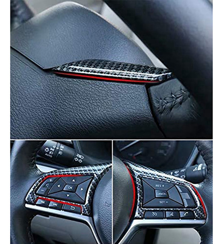 2 Fundas De Fibra De Carbono Para Decoración De Volante, Mol