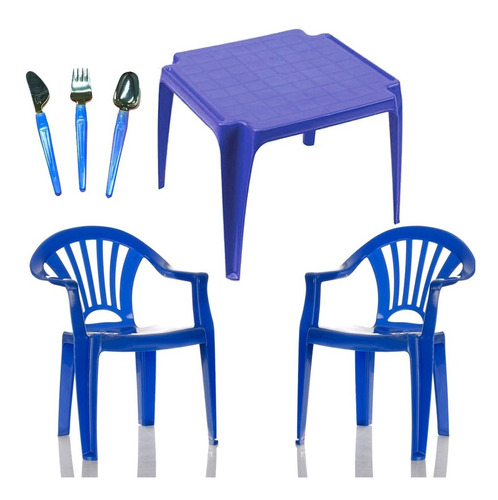 Combo 2 Sillas De Plastico + Mesa De Niño + Regalo