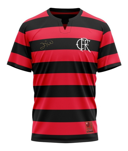 Imagem 1 de 2 de Camisa Flamengo Retro Flatri Zico Futebol Merchandising
