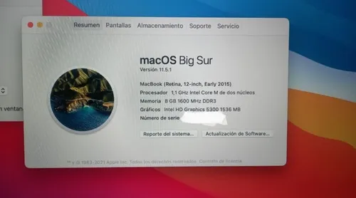Macbook Core M A1534 12 Pulgadas (Usado)