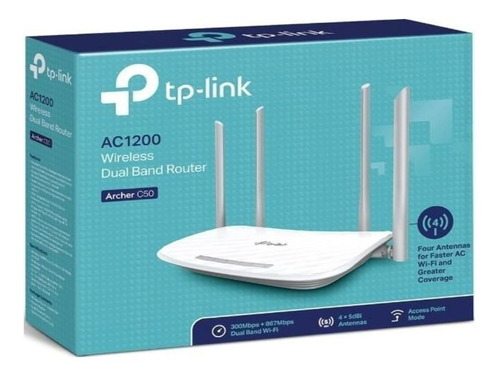 Router Tp-link Archer C50 Ac1200 Dual Band Usb Hd Streaming