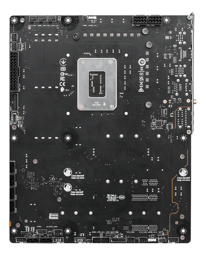 Cartão Madre Msi Z790 Project Zero Lga 1700 4x Ddr5 4x M.2 Pcie 5.0 USB-c Wifi 7 Bt 5.4 Atx