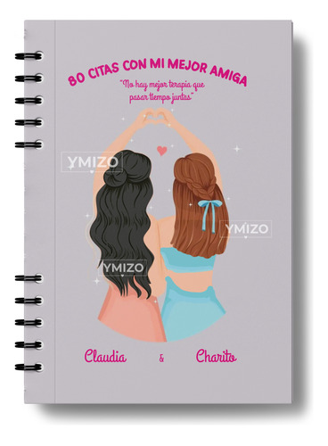 Libro Album 80 Citas Para Mejores Amigas - Personalizado