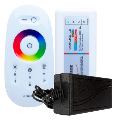 Kit 2 Leds 27w Rgb Inox M 15cm E Comando Iluminação Piscina