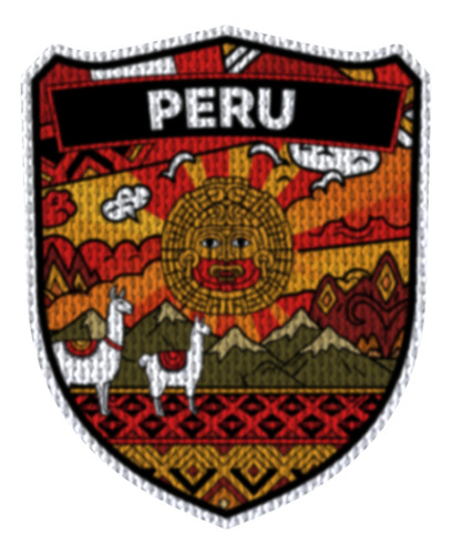 Parche 7,5cm Fshd Emblema Bandera Peru Modelo 21 Emblema Bandera Peru Modelo 21