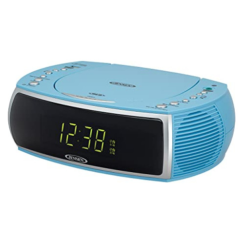 Radio Despertador Estéreo Cd Moderno Azul Cielo Digita...