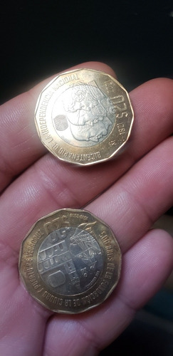 2 Monedas De $20 Pesos 