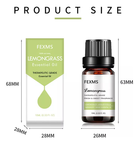 Aceite Esencial De Hierba Limón Natural Antimicótico 20ml