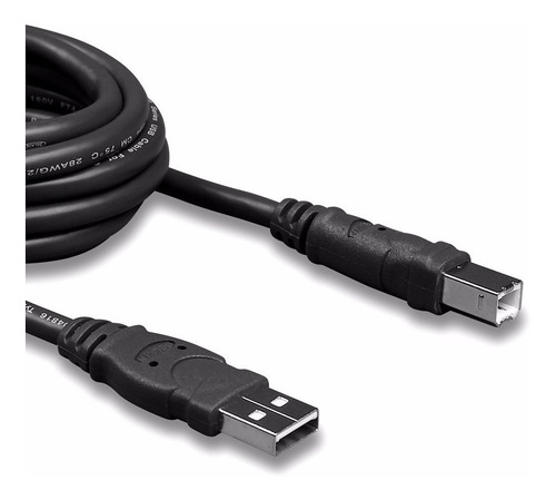 Imagen 2 de 5 de Cable Usb A/b 2 Mts Noga - 2.0 Negro Impresora (usb 2.0)
