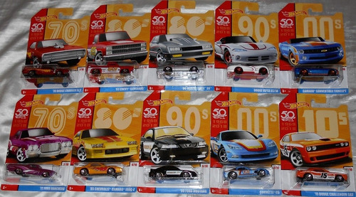 Hot Wheels 50 Aniversario Decadas