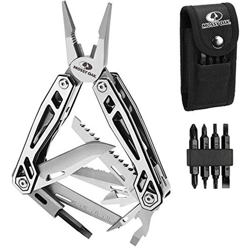 Multiherramienta De Acero Inoxidable 21 En 1 Con Funda