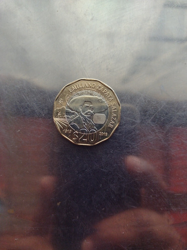 Moneda Conmemorativa 20 Pesos Emiliano Zapata