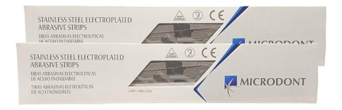 Tira Abrasiva 4mm Doble Luz - Caja 12 Pcs - Microdont