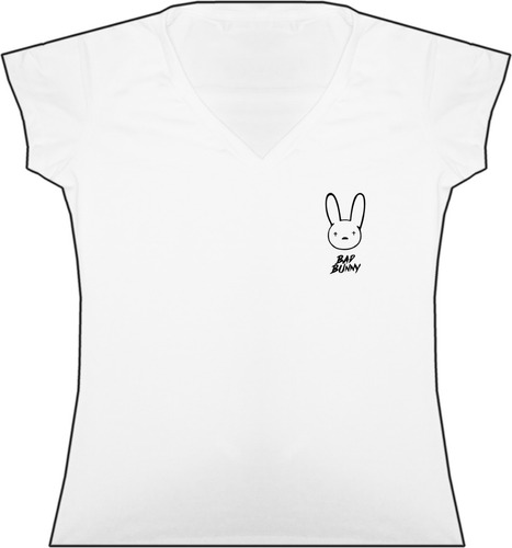 Blusa Bad Bunny Reguetón Trap Pop Dama Camiseta Bca Urbanoz
