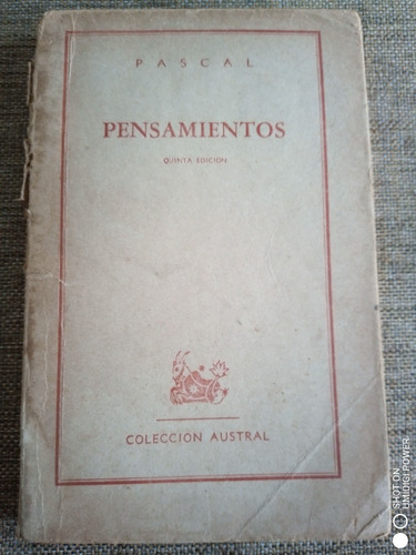Pensamientos De Blas Pascal - Colección Austral 