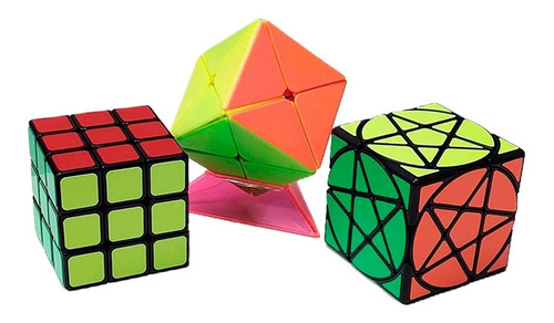 Combo Cubo Magico Magic Cube 3 Modelos Distintos 4x4 3x3 5x5
