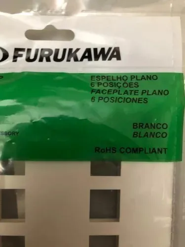 Espelho Plano 6 Posições 4x4 Branco Furukawa - 35050093