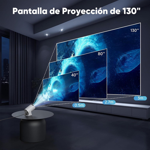 Proyectores Baratos Hy300 Mini Proyector Profesional Wifi Android11,home 4k 1080p Proyector Wifi Proyector Led Con Corrección Automática Horizontal Proyector Giratorio De 180° Para Teléfono