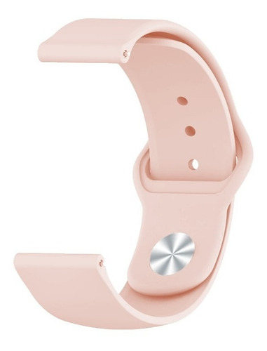 Correa Deportiva Lisa Premium + Mica Para Amazfit Gts 2 Mini Rosa Claro Sm
