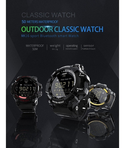 Reloj Inteligente Mk16 Militar Army Rugged Hombre. L