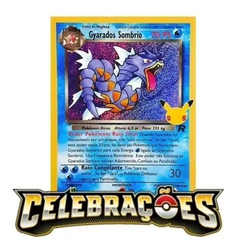 Pokémon Gyarados Sombrio - Celebrações 25 Anos