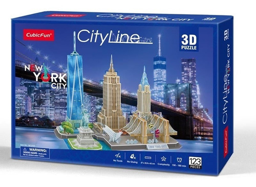 City Line - New York - Puzzle 3d