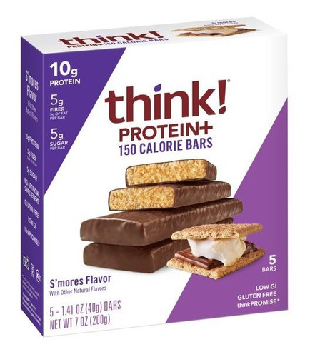 Think Snack Proteina Sabor Smores 5pzas