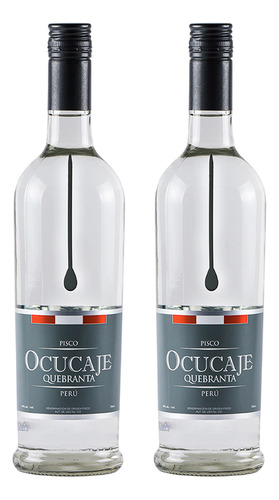 Pack X2 Pisco Gota Ocucaje Quebranta X 700 Ml