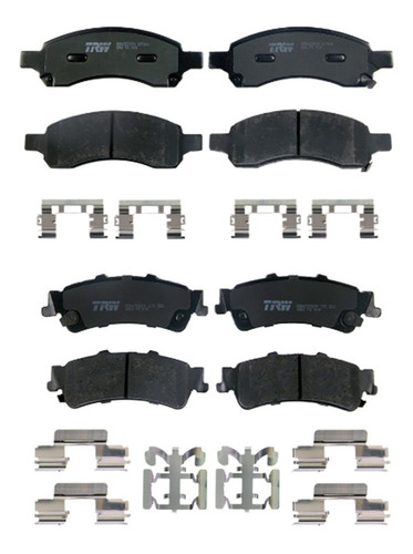 Kit Balatas Delantera Trasera Ceramica Trw Gmc Acadia 2009