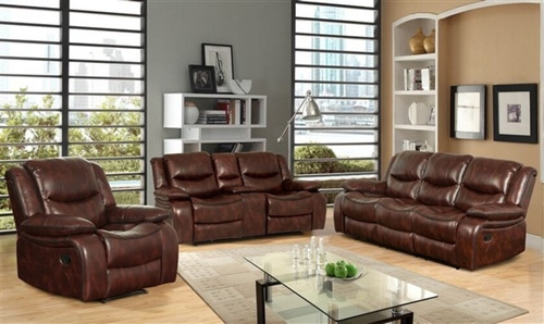 Sillon 2 Cuerpos Reclinable Marron Laser Tv