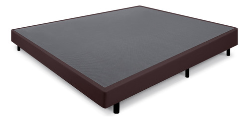 Cama Box Casal Anti Refluxo Marrom Inclinada 138x188cm Bf Colchões