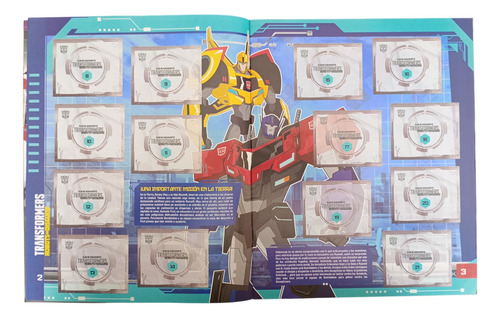Álbum Transformers 2 En 1 (licenciado) + Todas Sus Láminas