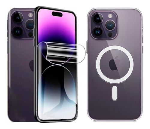 Funda Case Magsafe Para iPhone 15 Pro + Hidrogel Hd Pantalla