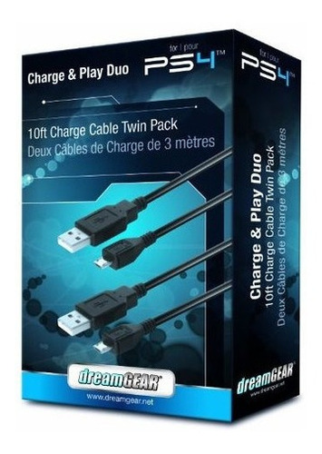 Dreamgear Charge And Play Duo Para Playstation 4 Con Dos