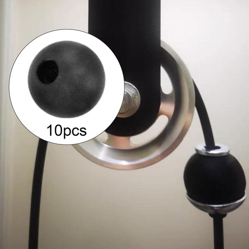 4 X 10x Cable De Polea De Fitness, Topes De Bola, 24,5 Mm