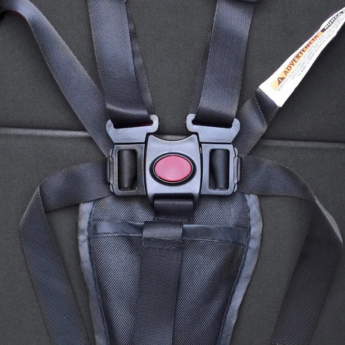 Imagen 10 de 10 de Cochecito de paseo Mega Baby Lanin travel system negro con chasis color dorado