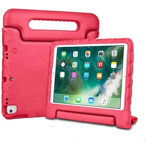 Funda Uso Rudo Para iPad 9 10.2 Agarradera Goma Niños Kids