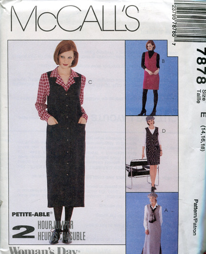 Mccall 's Day Collection Mujer Pattern 7878 2 Hour Jumper Do