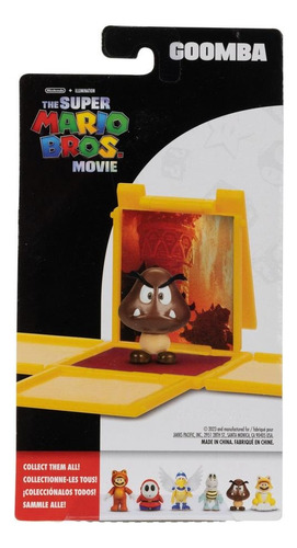 Super Mario Bros Movie - Goomba Mini Figura Con Bloque