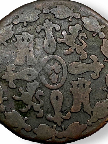 Moneda Antiguacobre España 4 Maravedis 1831 Rey Fernando Vii (Usado)