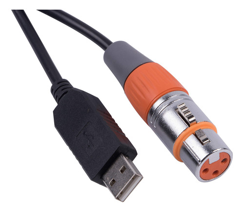 Adaptador De Interfaz Usb A Dmx Led Dmx512 Controlador De