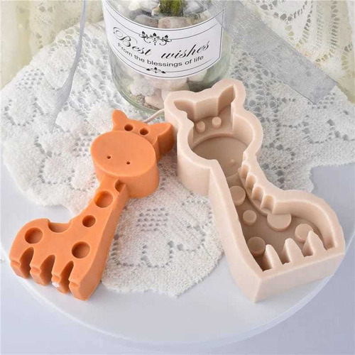 Mox Molde De Silicón Jirafa, Animal, Vela, Jabón, Chocolate