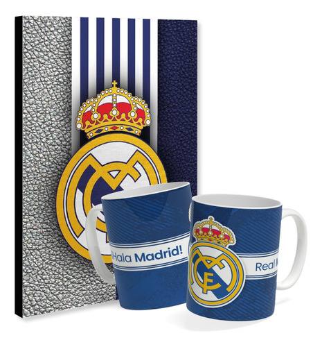 Mug Real Madrid + Poster Decorativo, Combo Regalo