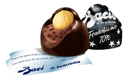 Baci Bombones Italianos X 1kg Fondentissimo A Granel