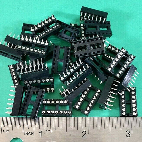 (lot Of 25) Robinson Nugent Icl-143-s6-t Ic Socket Dip-1 Eeo