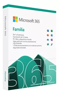 Microsoft Office 365 Familia Para 6 Usuarios / 12 Meses