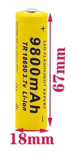 Imagen 4 de 4 de Batería De Litio Recargable 18650 Ultrafire 3.7v 9800mah X4u