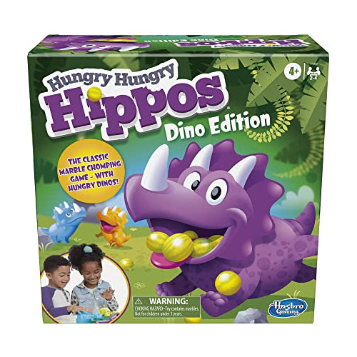 Hungry Hungry Hippos Juego De Mesa, Edición Dinosaurio Para