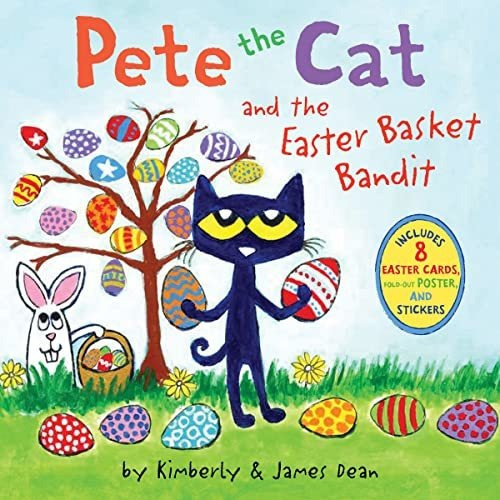 Book : Pete The Cat And The Easter Basket Bandit Includes..