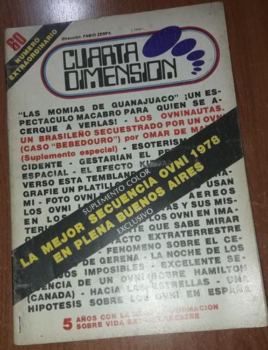 Revista Cuarta Dimension N°60   Fabio Zerpa